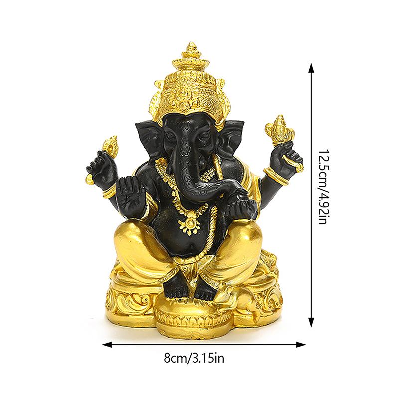 Elefantenstatue Hindu Elefantengott Statue Lord Ganesha Figur Elefantengott Skulptur Tischdekoration Ornament