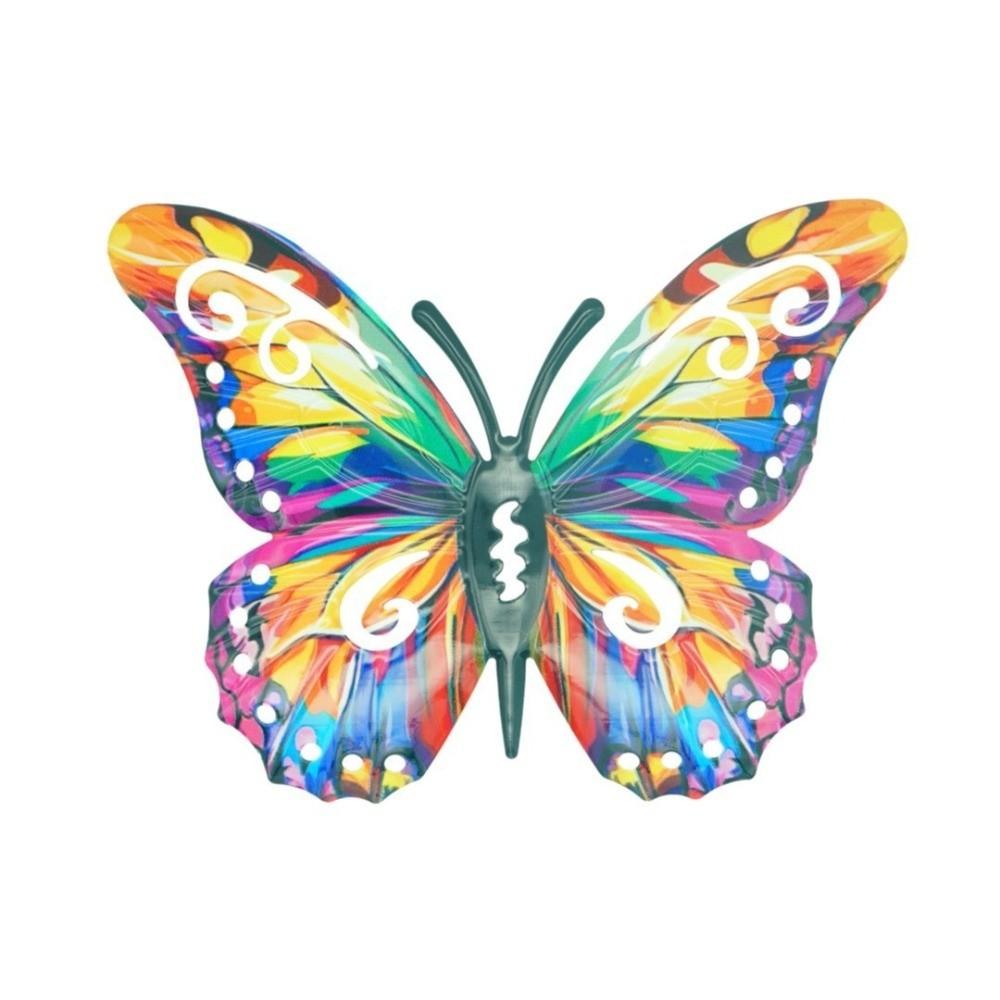 4 pcs Home Decoration Metal Butterfly Wall Decor Multifunctional Colorful Butterfly Wall Art DIY Butterfly Wall Hanging Outdoor