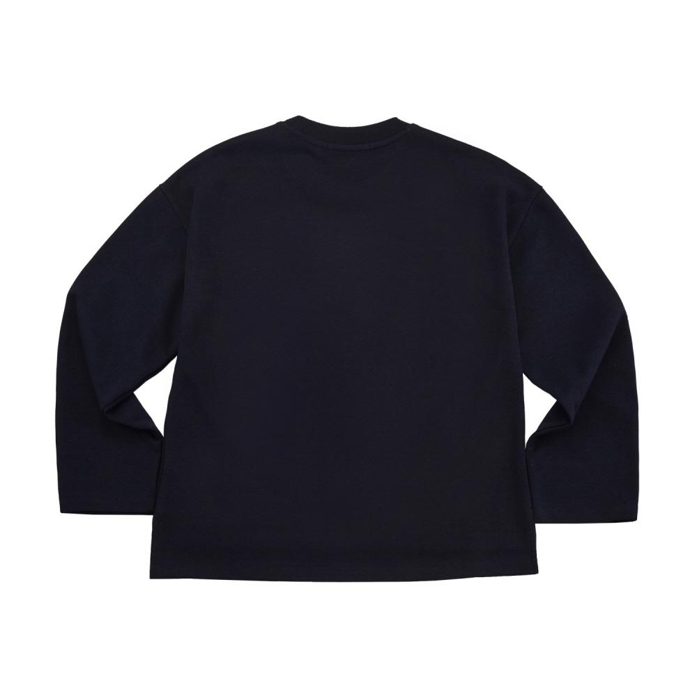 SOMETHING ACOUSTIC Check Love Long Sleeve T-Shirt Navy