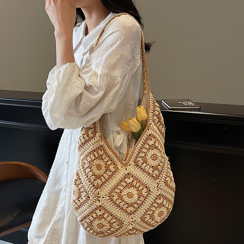 Woven Bag Women's New Holiday Straw Woven Bag Women's Style