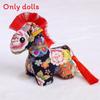 Chinese Zodiac Horse Plush Toy With Flower Pattern And Pp Cotton Filling For Lunar New Year Gift