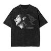 Legend Rock Singer Gustavo Cerati Graphic Print Vintage Washed TShirt Women Unisex Oversize Streetwear Style Cotton Summer New Tee