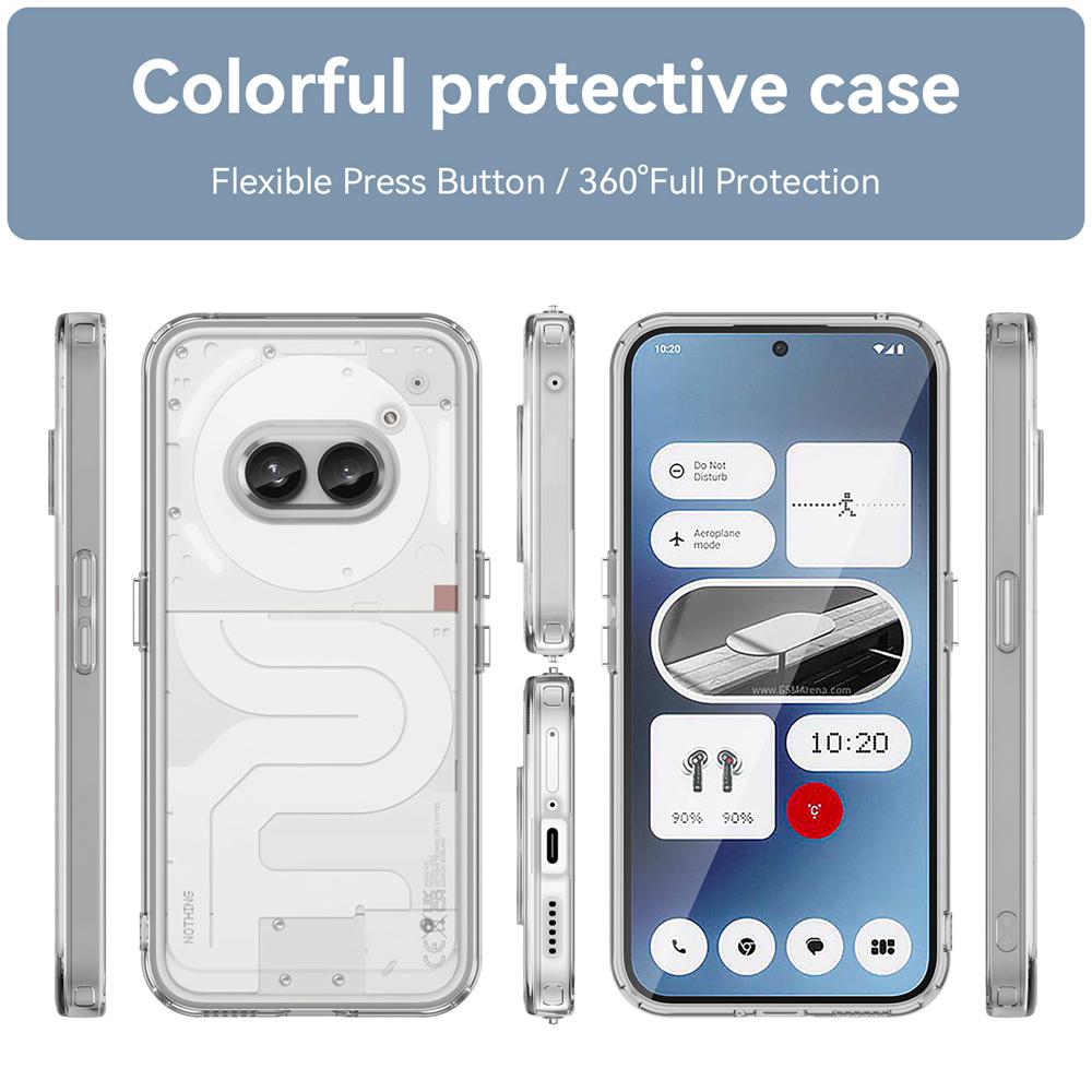 KEYSION Transparent Shockproof Case for Nothing Phone 2A Plus Soft TPU Silicone Clear Phone Back Cover for Nothing Phone 2A Plus
