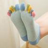Women Summer New Five Fingers Women Socks Colorful Soft Cotton Shallow Casual Socks Split Toe Sports Socks Kawaii Toe Socks
