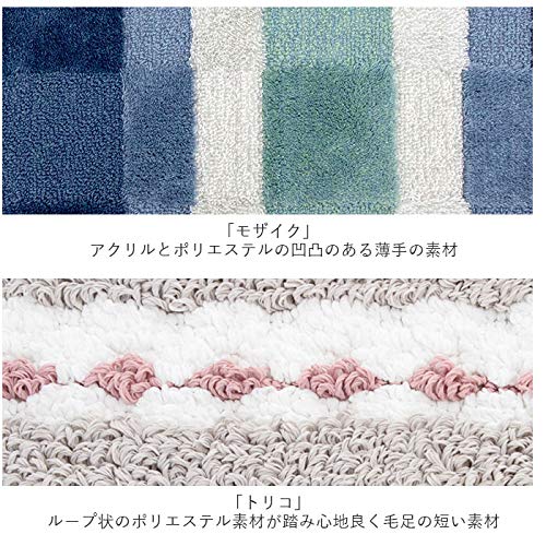 Yokozuna Creation Toilet Mat, Blue, Size: 1.5 X 62 X 57cm