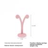 Jewelry Display Stand - Pink Velvet Showcase for Necklaces, Rings, and Accessories