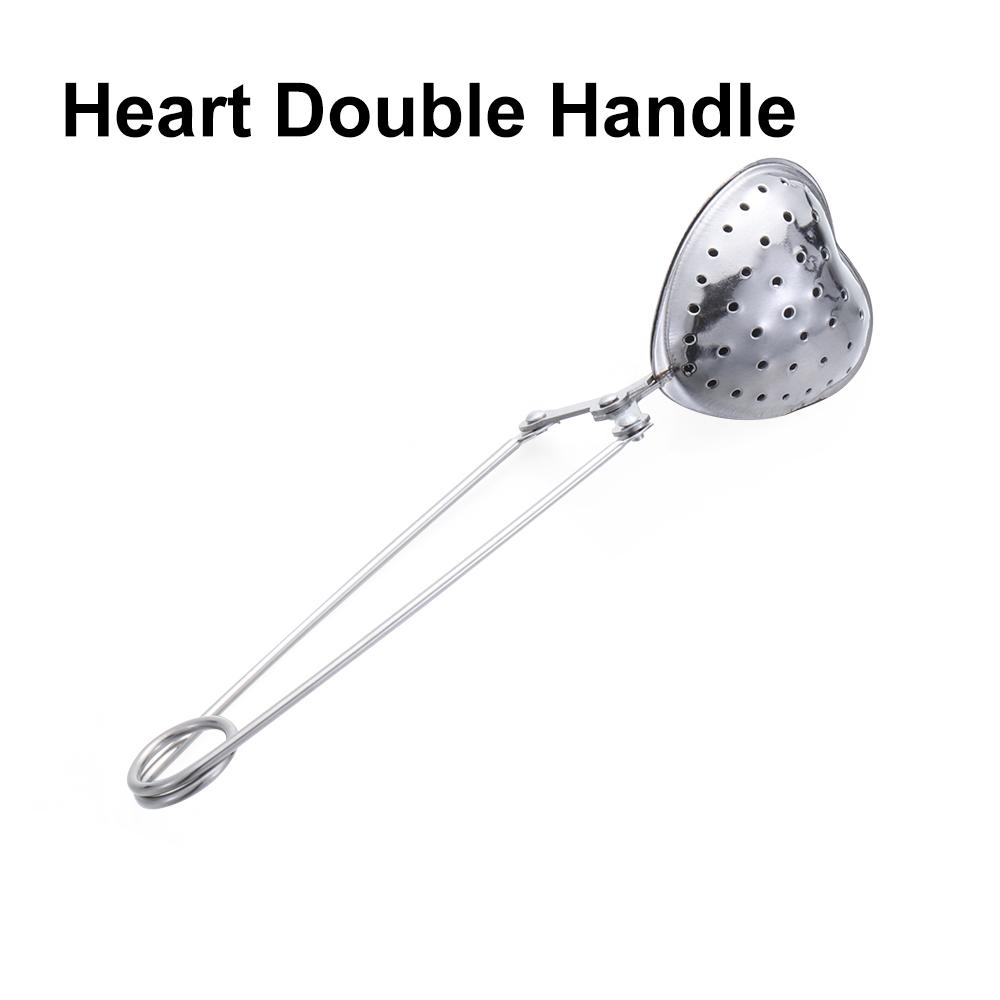 New 1set Reusable Fine Tea Strainer Filters Kongfu Stainless Steel Mesh Colander Reusable Teapot Infuser With Handle