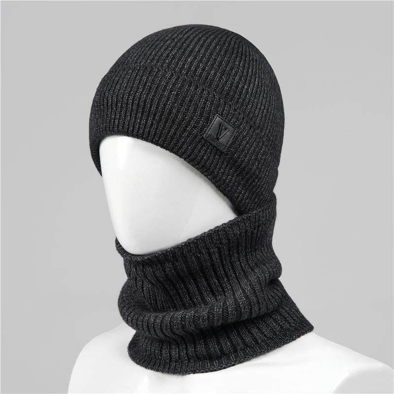 Old hat grandpa men's winter wool hat warm fleece thickened ear protection hat