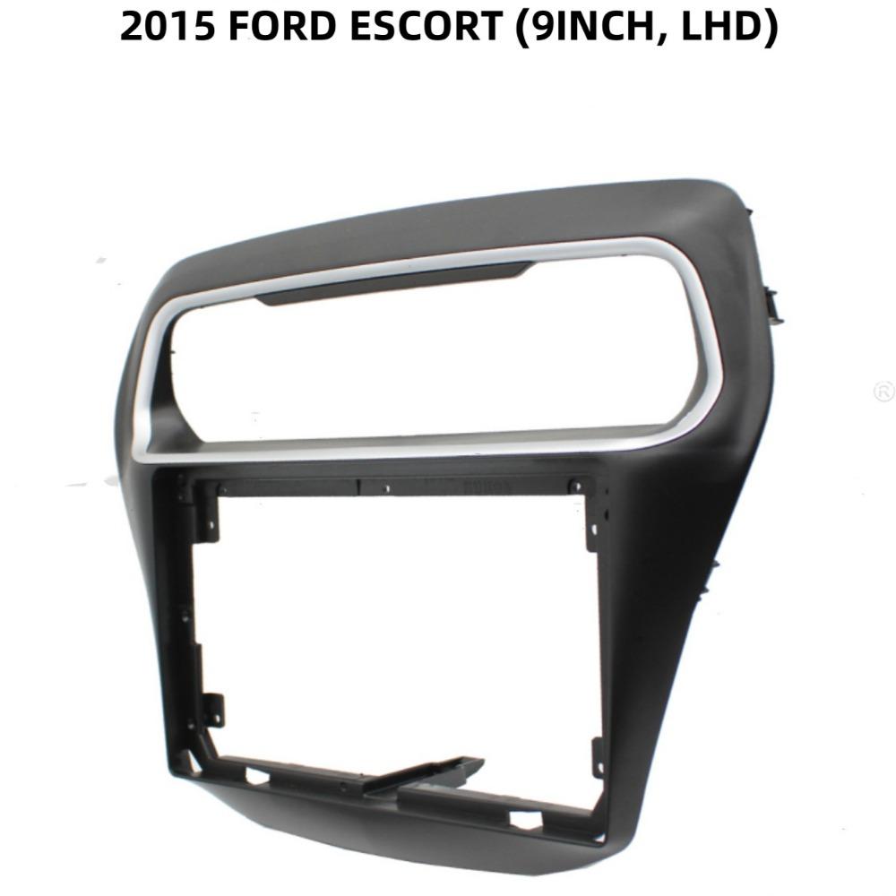 Car Radio MP5 Player Panel Fascia 9 Inch for 2015 FORD ESCORT 2Din Stereo Player Install Surround Panel Dash Kit GPS Frame