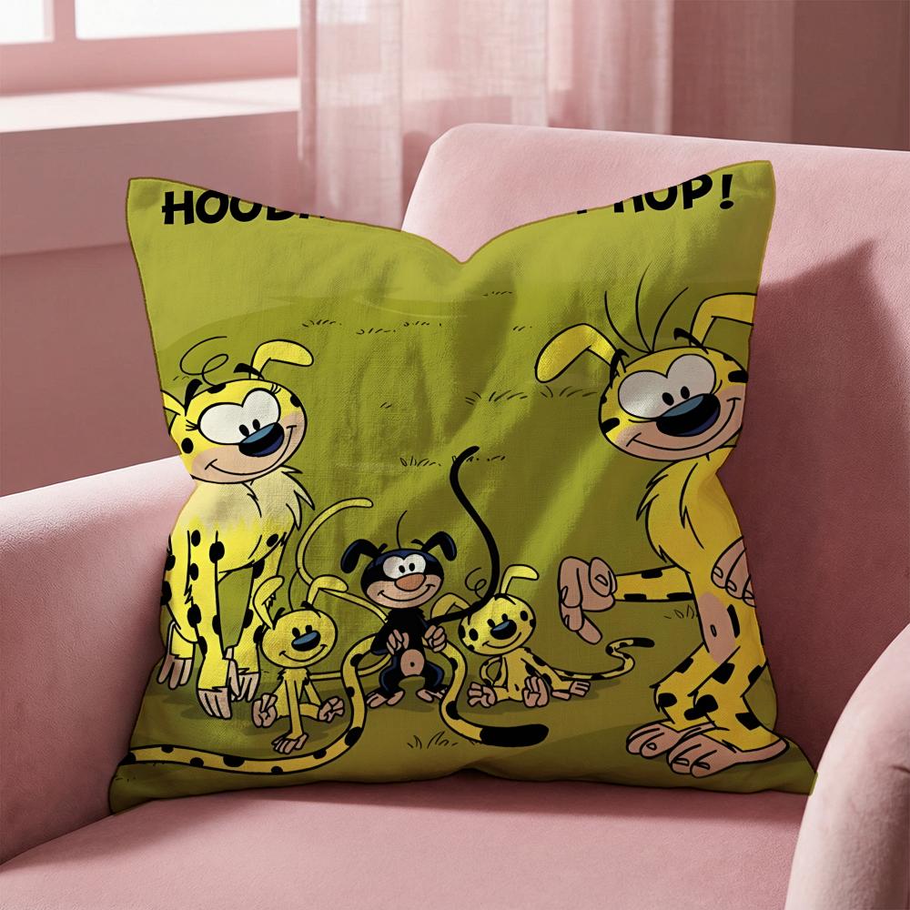 M-Marsupilami CARTOON Kissenbezug Mehrzweck-Kissenbezug für Zuhause & Auto - Wendbar, Weich & Langlebig für den täglichen Gebrauch