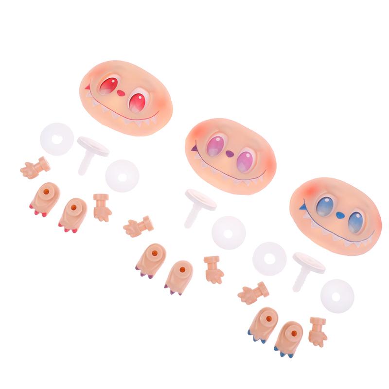 Labubu Vinyl Face 3Rd Big Into Energy Id Hand Foot Doll Accessories Facial Accessories Diy Blind Box Handmade Switching Emotions
