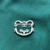 Blucome Newest Fashion Small Cat Shape Brooches Crystal Copper Animal Brooch for Women Men Suit Scarf Hijab Pins