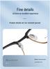 Two-Tone Aluminum Titanium Optical Glasses Frame - Ultra-Light Aviator Design (5102)