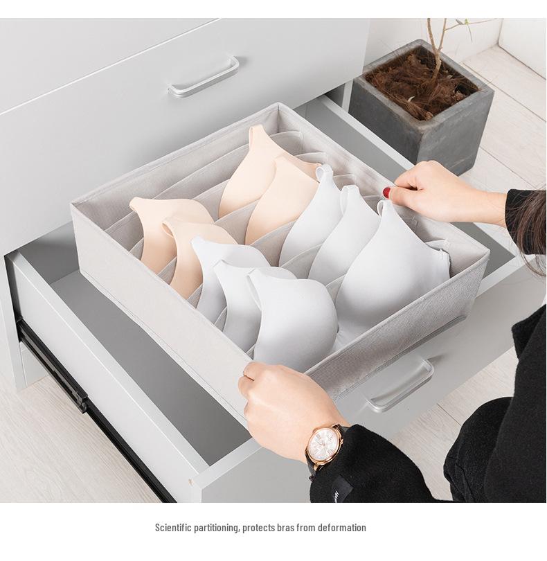 Stoffschubladen-Organizer-Box für Lingerie, Unterwäsche, BHs und Socken