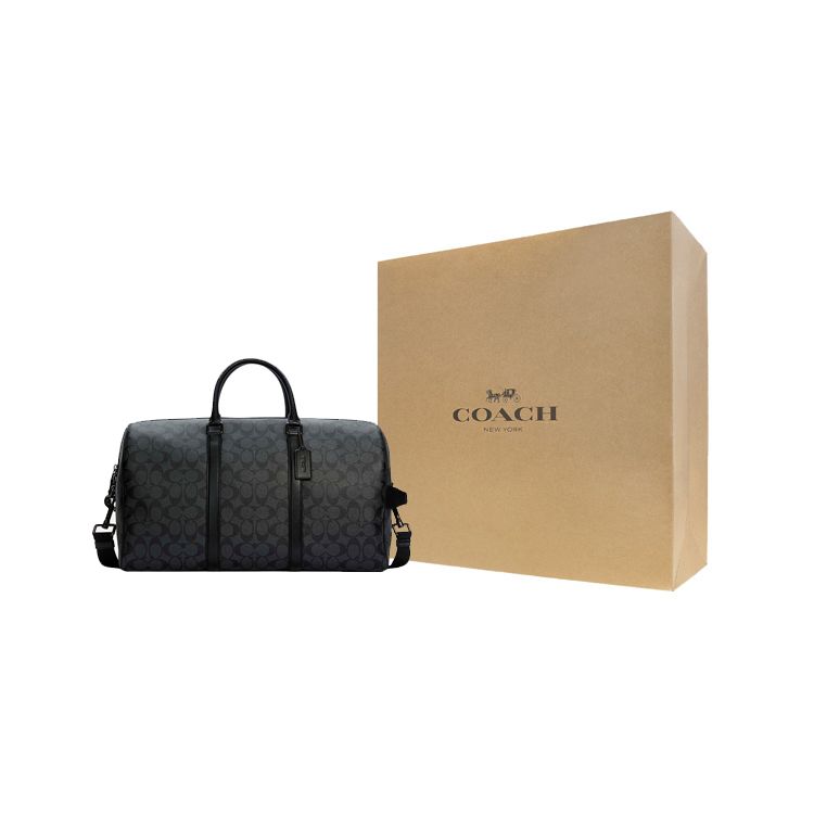 Coach Venturer 43 Classic Monogram Borsa a Spalla/Tracolla Grande Capacità Borsa Unisex Nero C5305-QBMI5