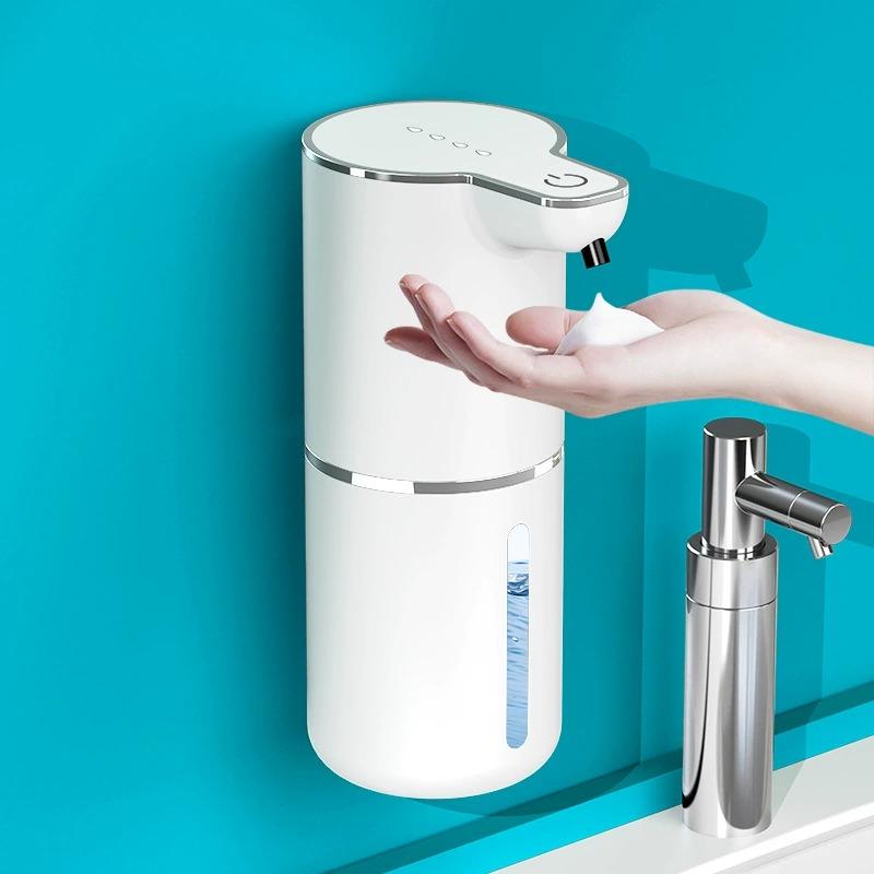 Dispensador de jabón automático con sensor montado en pared recargable por USB