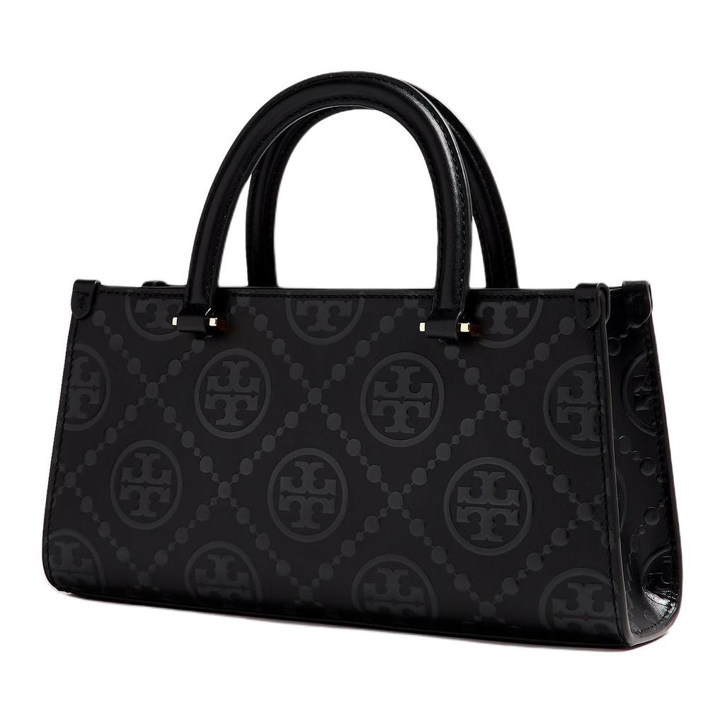 Tory Burch T Monogram Brand Print Zipper Closure Leather Shoulder Crossbody Handbag Small Women handbags Black 164641-001