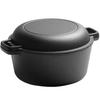 Wutuo 26cm Cast Iron Dual-Use Pot with Lid
