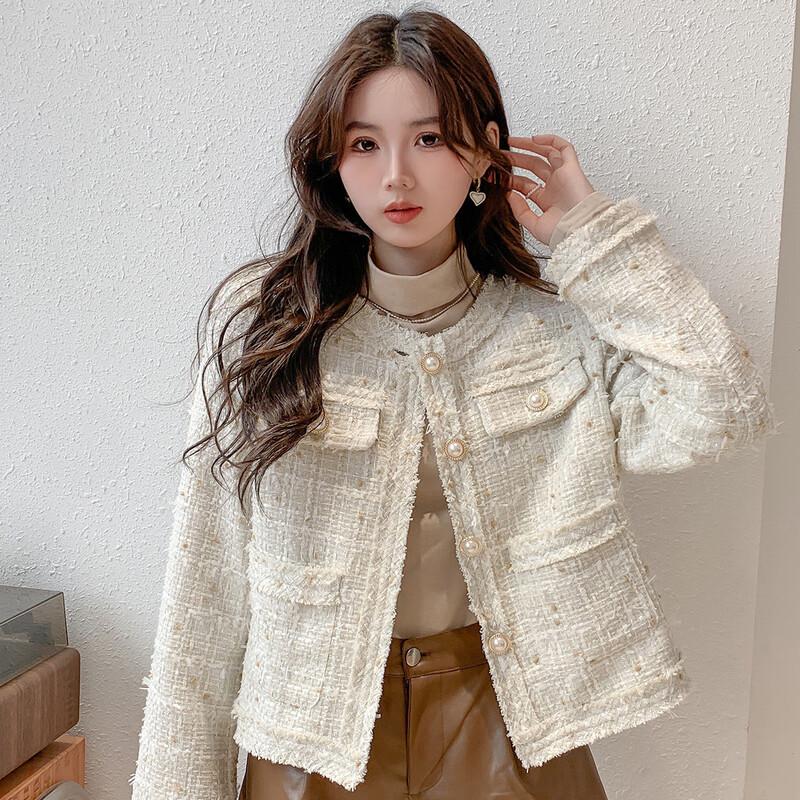 

MOKANA Women s Fashion Long-Sleeve Short Jacket M