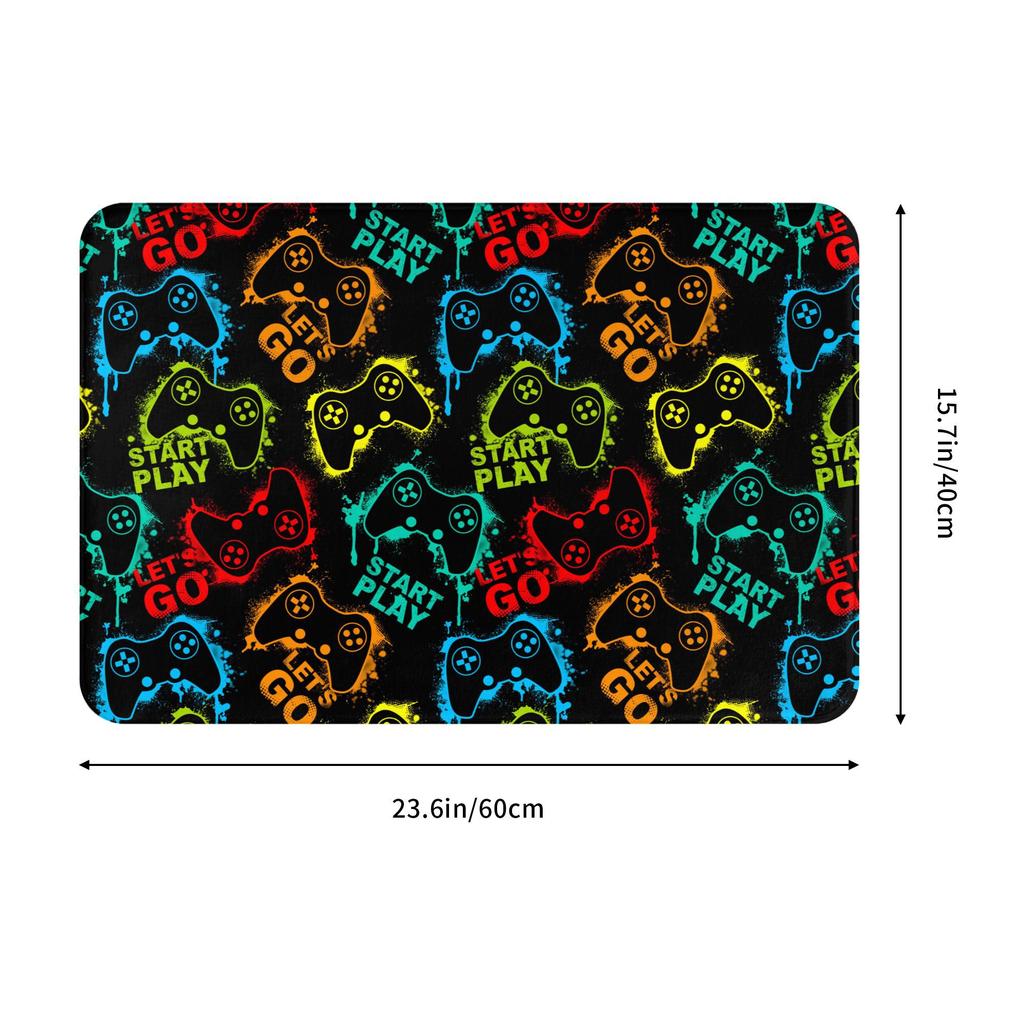 Game Controller Door Floor Kitchen Bathroom Mats Anti-Slip Outdoor Gamer Gift Doormat Living Room Entrance Carpet Rug