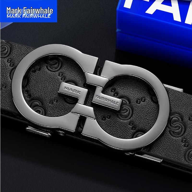 Mark Fairwhale Men's Genuine Leather Business Belt