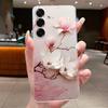For Samsung S25 FE Case Luxury Butterfly Flower Silicone Soft Cover For Samsung S25FE S24 FE Transparent Protective Phone Cases
