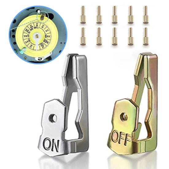 1 Sada náhradních spínacích spínacích hodin Nerezové Odolné proti korozi Snadná instalace Sada spínacích spínacích hodin ZAP/VYP