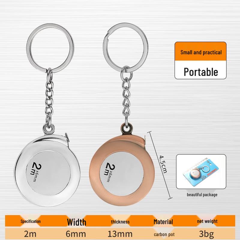 Portable 2m High-Precision Soft Steel Tape Measure for Household Use