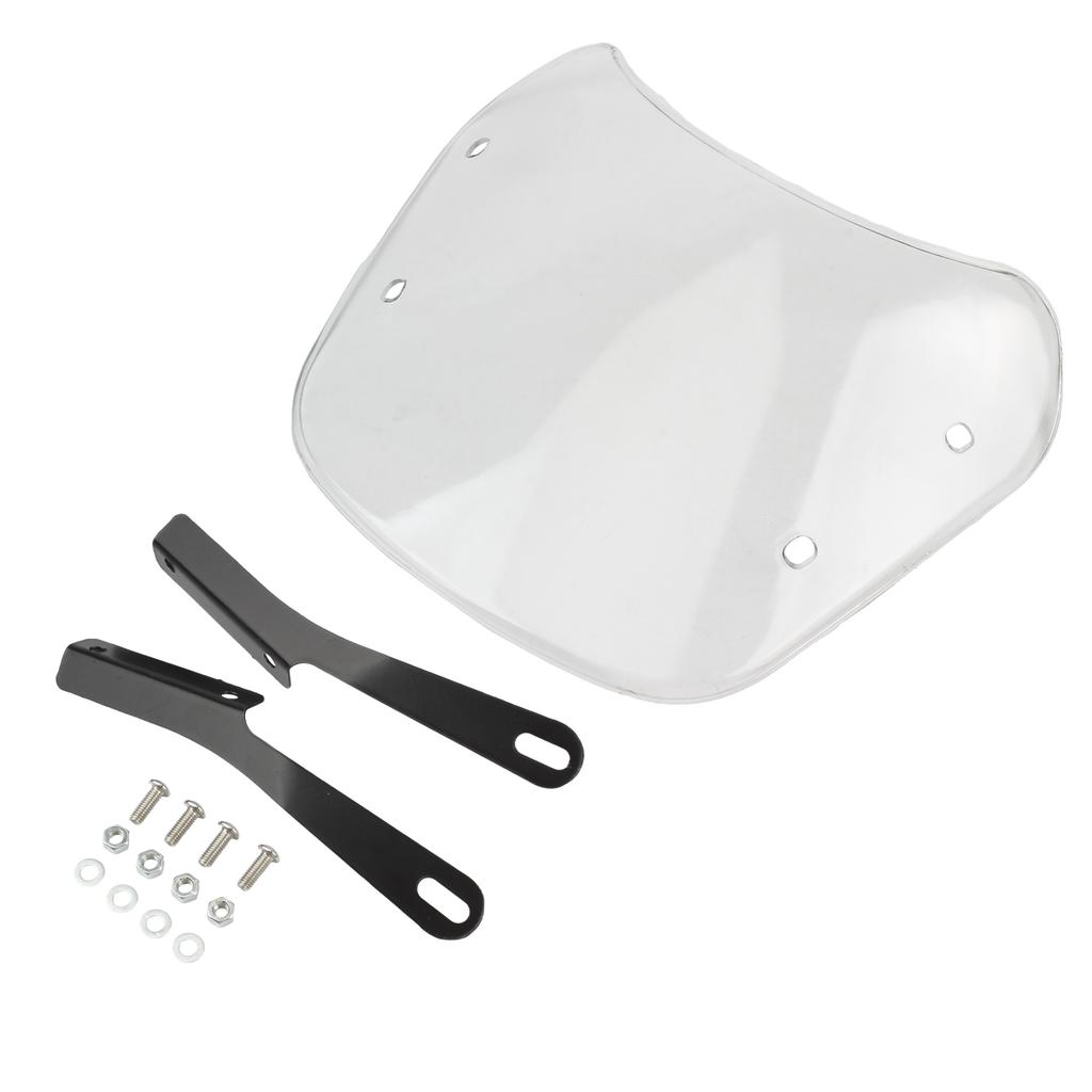 For Honda NAVi 5-7Inch Retro Motorcycle Modified Headlight Windshield Front Windscreen Deflector For Yamaha Kawasaki Suzuki