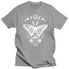 Men's T-shirts Moth Mushrooms Cottagecore Insect Bug Sun and Moon Vintage Aesthetic Indie Alt Graphic Art Classic Shirts Male