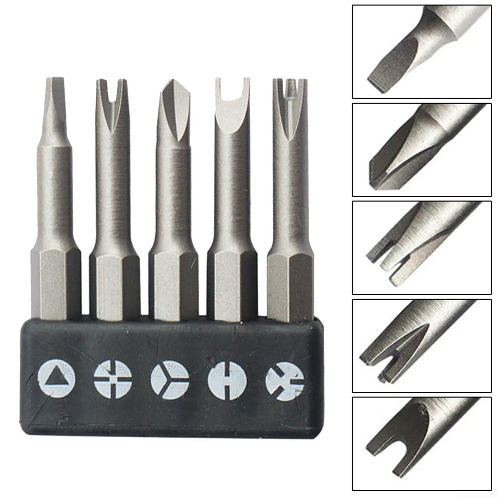 Embouts de tournevis, jeu de 5 pièces, tournevis croisé intérieur à quatre Points