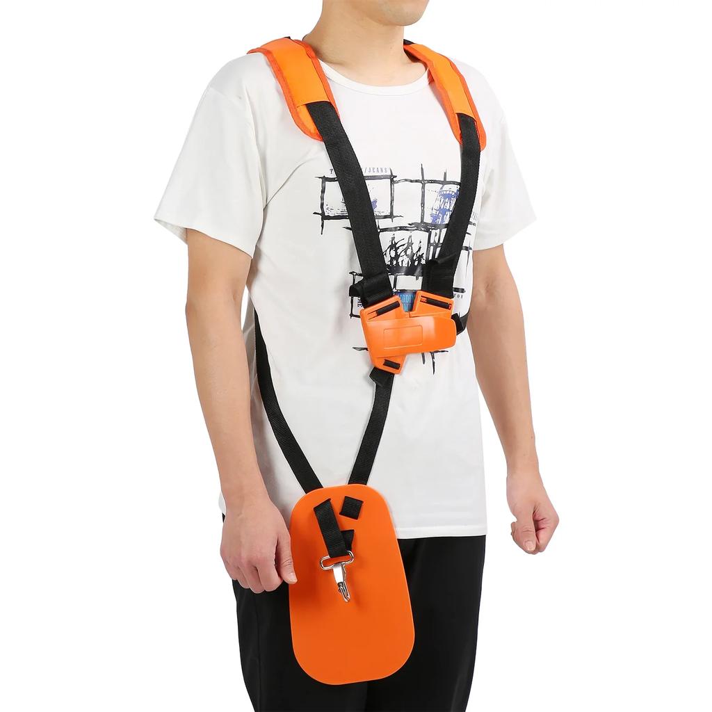 Brush Cutter Strap Trimmer Shoulder Strap Lawn Mower Harness Strap Double Shoulder Nylon Belt for Brush Cutter Strimmer Harness