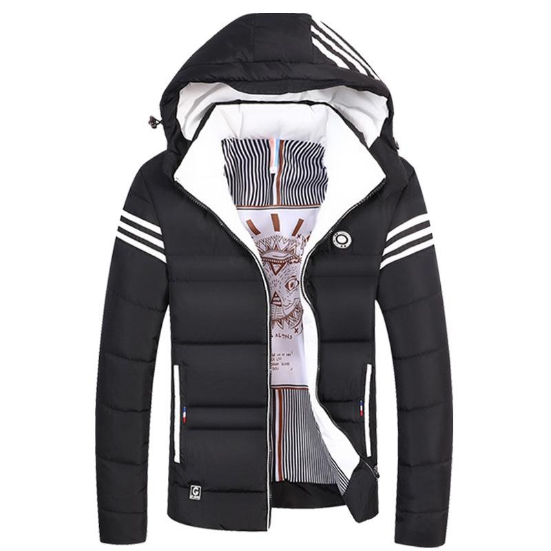 Men Winter Warm Cotton Jacket Ski Jacket Thick Hooded Puffer Coat Stylish And Versatile