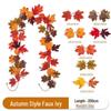 Thanksgiving Mixed Color Artificial Maple Leaf Vine
