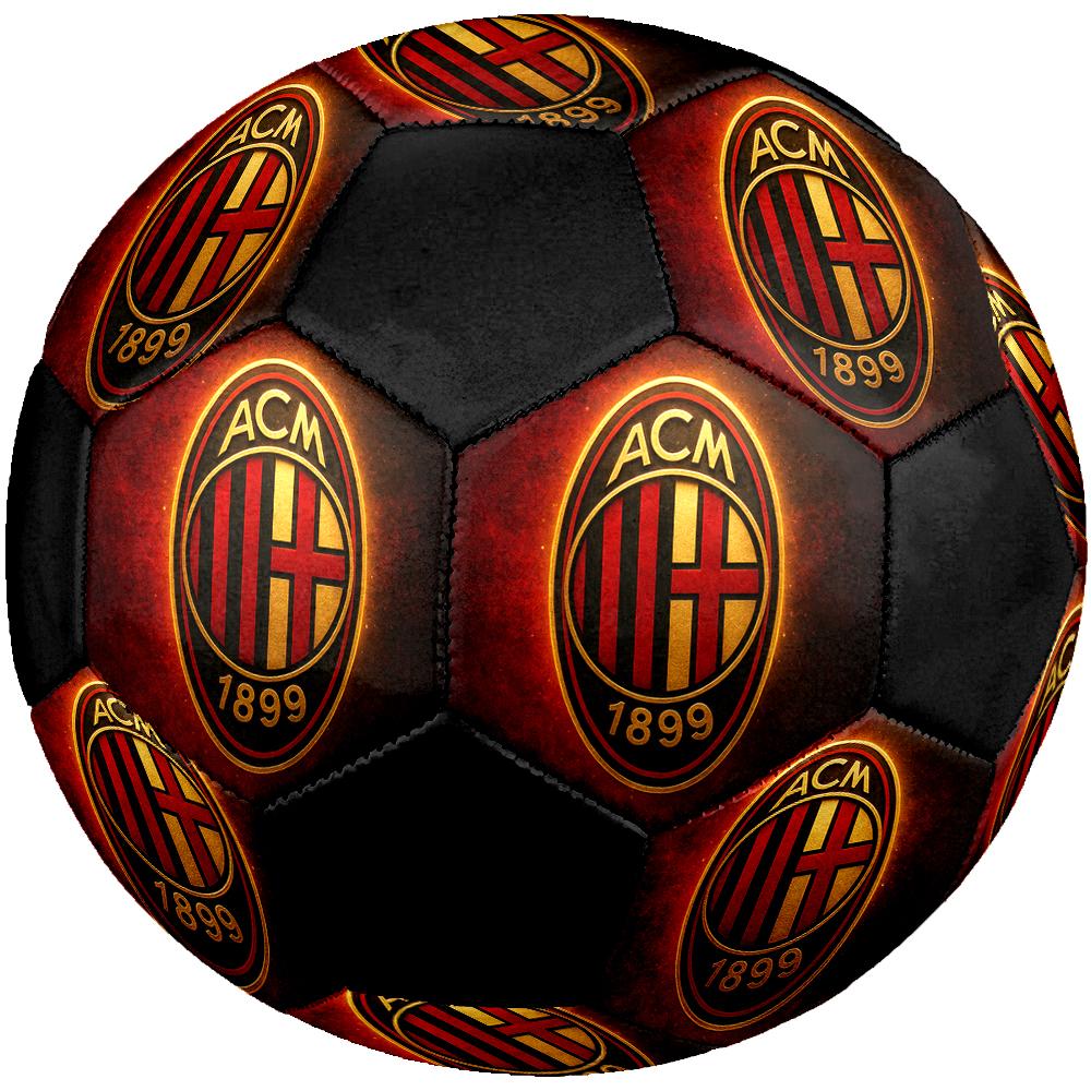 AC Milan Soccer Ball, colorful, suitable for all ages, machine-stitched, PVC material, competition grade, durable and high bounce