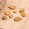 MamacitaSlay diy Vintage Lady's Portrait Crocodile Pear Heart Natural Shell Whale Tail Waterproof charms for jewelry making