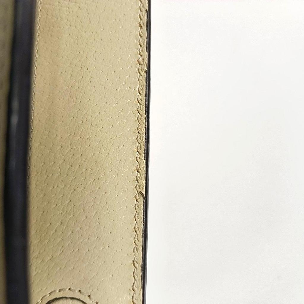 [Pre-Owned] Ophidia Vintage Logo Chain Stripe Web Canvas And Leather Envelope Clutch Bag - Very Good #1QDZBVG