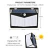 208/100 LED Solar Wall Lamp Waterproof Wireless Security Motion Sensor Light 3 Light Modes for Garden Pathway Walkway Front Door