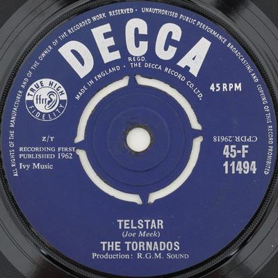 7inch Record TORNADOS - Telstar 45F11494 Decca 1962 UK Dance & Electronica Used