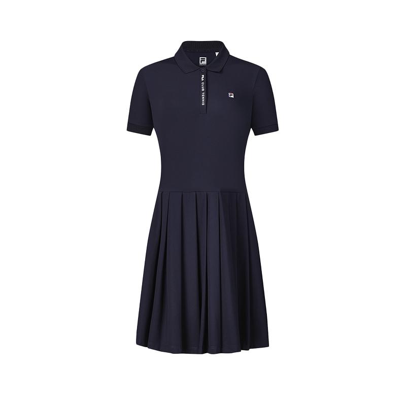 New FILA Tennis Og SS24 Short Sleeved Dresses Women's RD Royal Blue A11W423307FNV