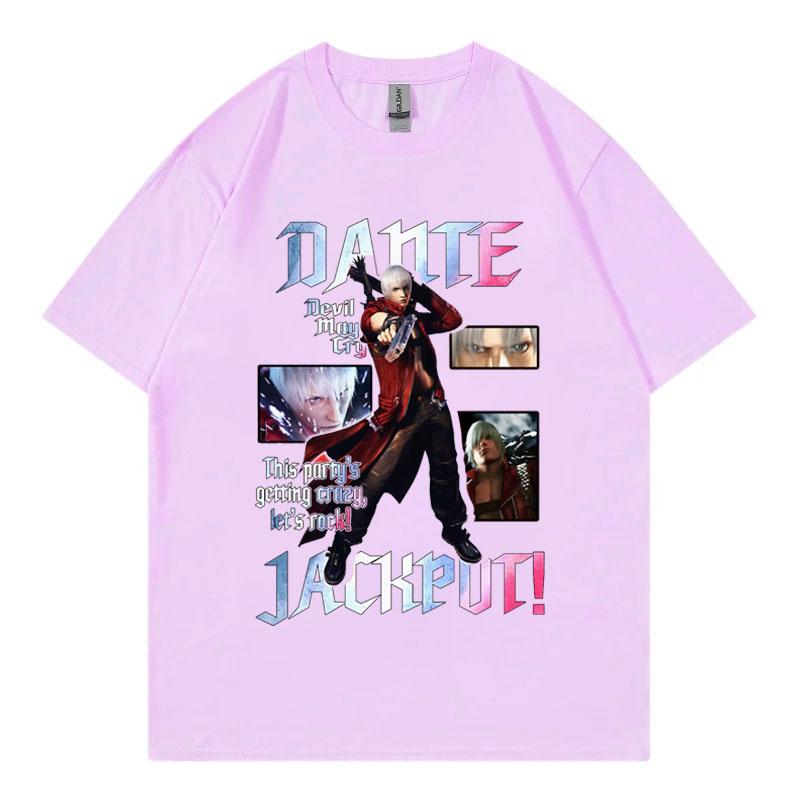 Hot Game Devil May Cry Graphic T Shirts Men Women Clothing Harajuku Y2k Oversized Tshirt Summer Casual Short Sleeve Tshirts