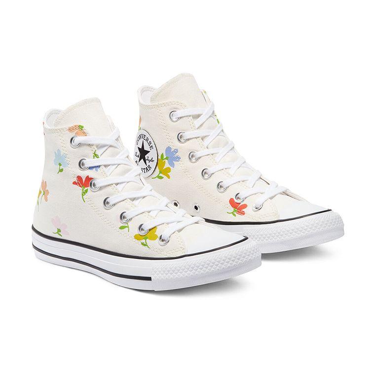 Converse Chuck Taylor All Star High Top Casual Canvas Shoes Women Sneakers Off-White Multicolor 570919C