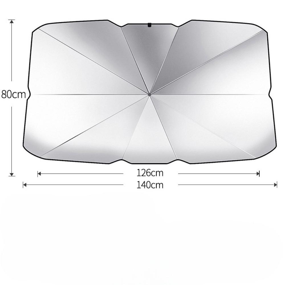 1 Stück Einfach zu installierende Auto-Sonnenblende - Tragbar & Faltbar - UV-Schutz - Ideal für Fahrzeug-Sonnenschutz