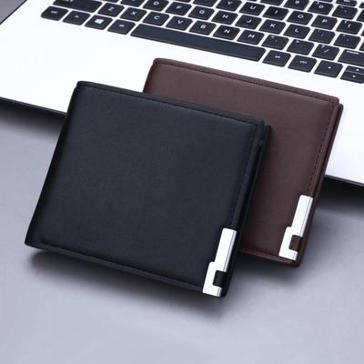 New Korean Style Men's Multifunctional Casual Short Leather Wallet