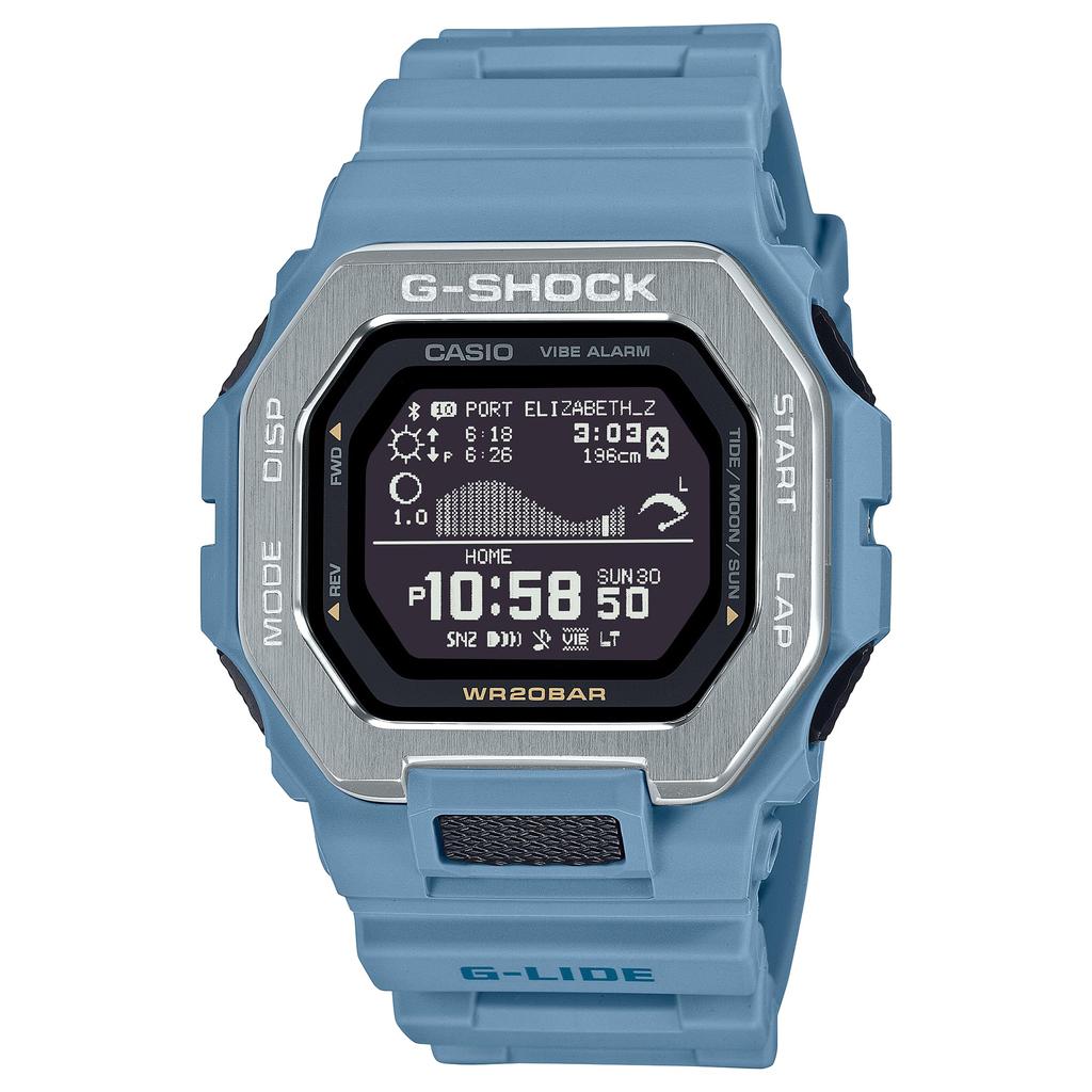 Casio Ocean Blue Digital Surf Watch G-Shock G-Lide GBX-100-2A