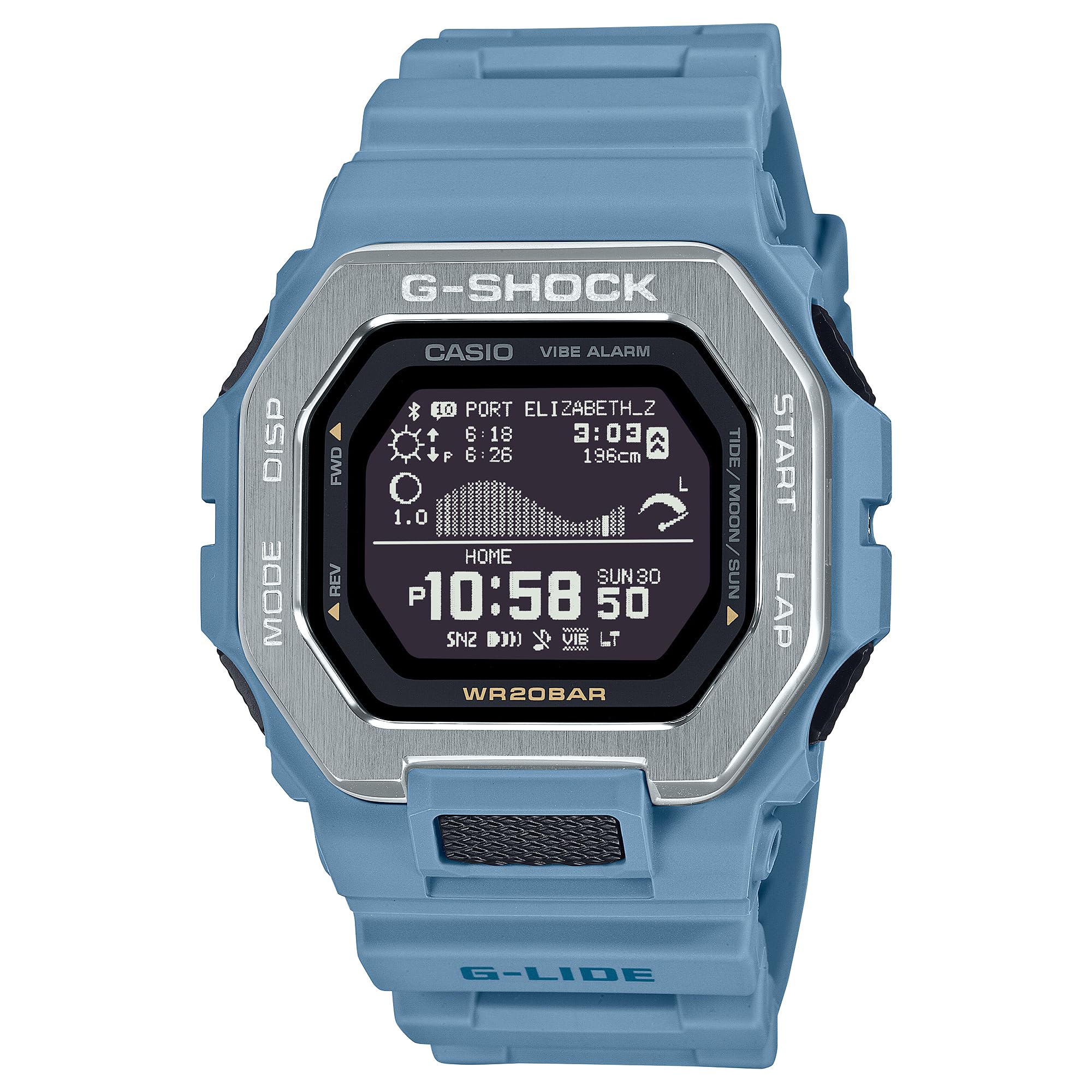 

Casio G-Shock G-Lide Ocean Blue Digital Surf Watch GBX-100-2A [Parallel Import]