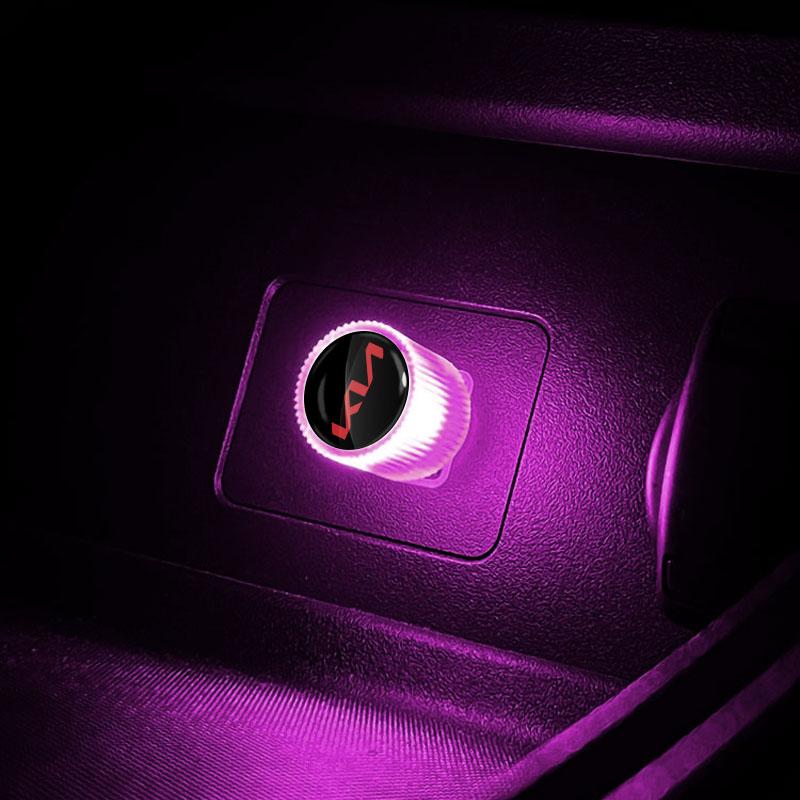 Car Styling USB Atmosphere Light Portable Car Mini LED Lamp For KIA Ceed Rio Sportage R K2 K3 K4 K5 K6 Soul Opeima Ceed Sorento Cerato