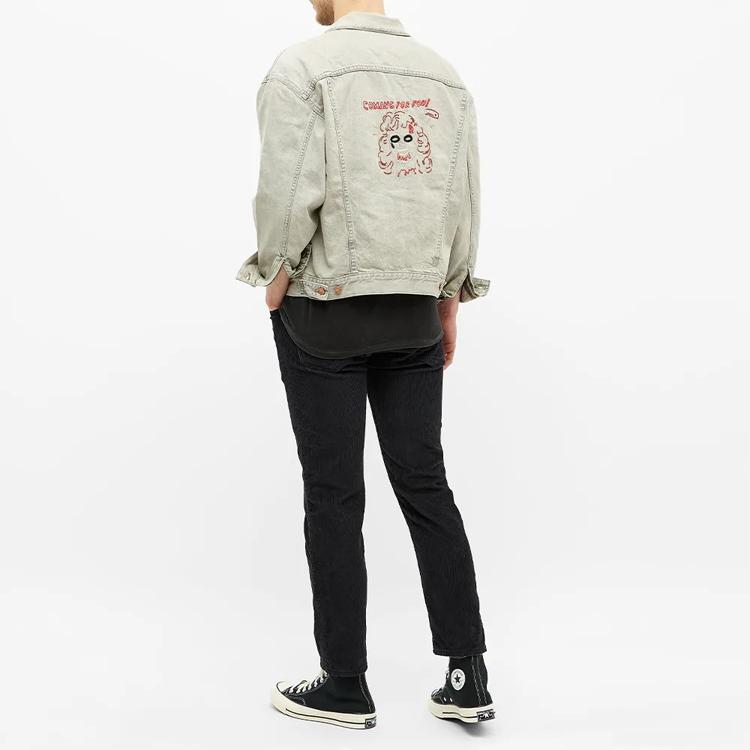 Levis Loose Fit Denim Jacket Men's Light Gray 18871-0000