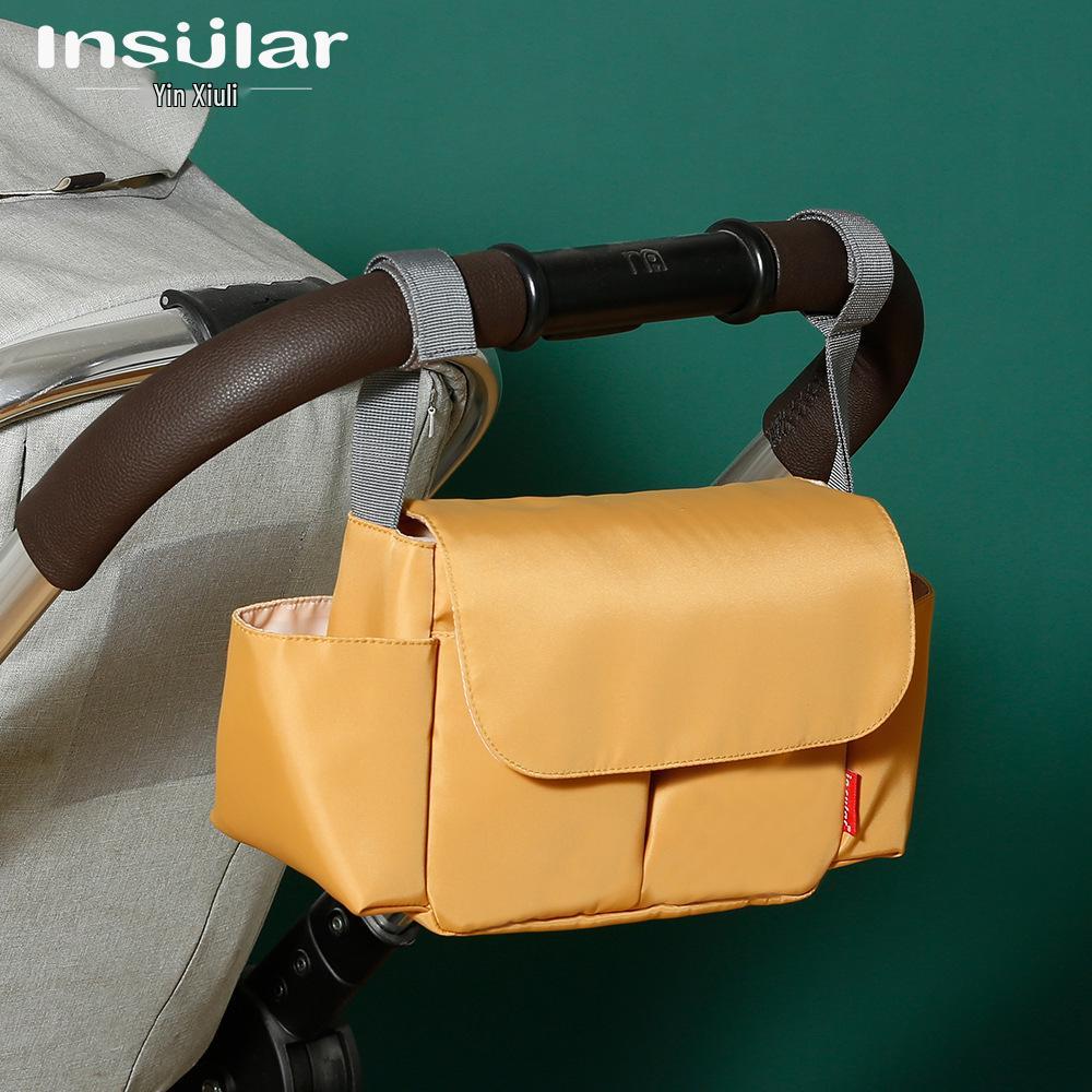 Large Capacity Portable Nylon Stroller Hanging Bag - Multifunctional Mommy Bag