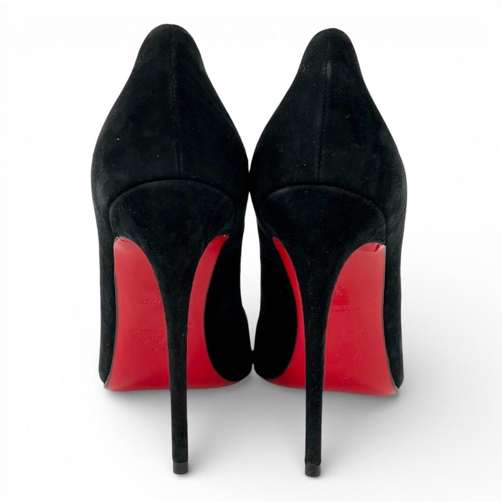 Excellent Christian Louboutin pumps SO KATE 120 black Suede leather Women 35 Used
